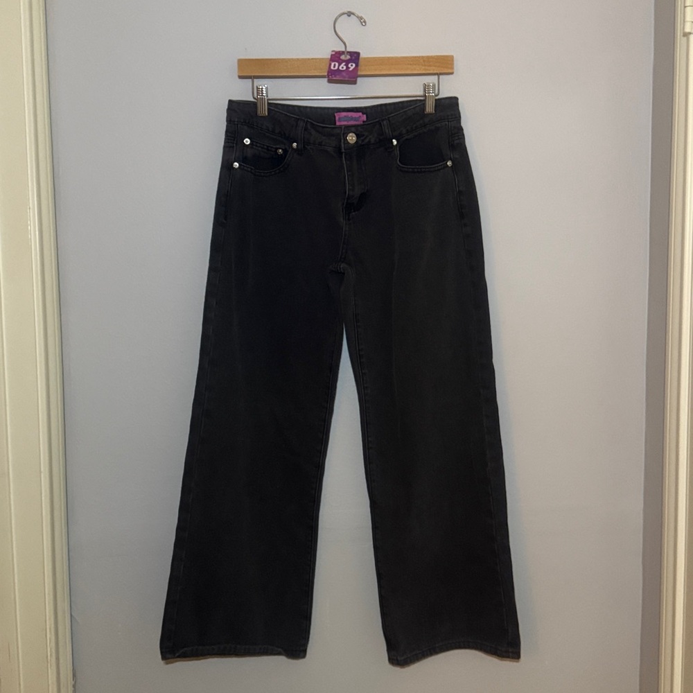 Edikted Black Flare & Wide Leg Jeans